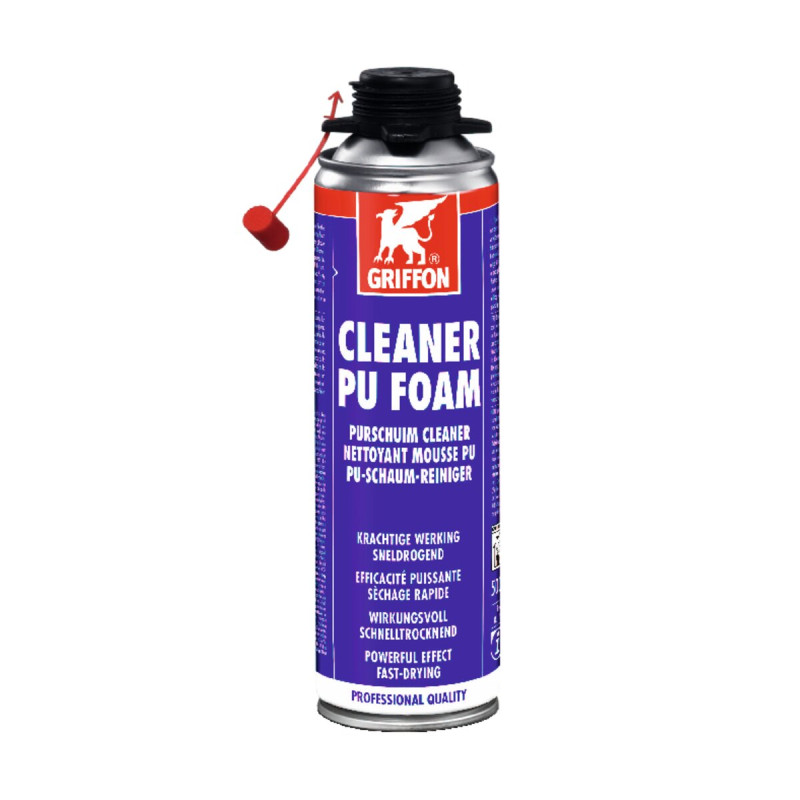 PU-FOAM Cleaner nettoyant spécial mousse PU, pistolable - aérosol 500 ML