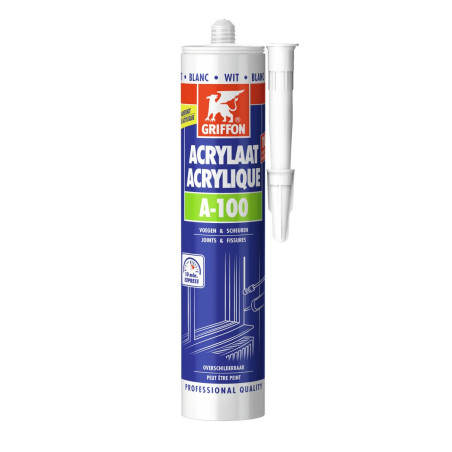 A-100 Mastic acrylique universel blanc cartouche 300 ML