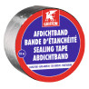 Bande d'étanchéité bitumée autocollante couleur alu 10 M x 10 CM