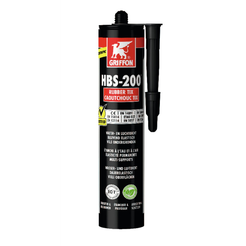 HBS-200 Caoutchouc TIX cart 310 G - Etanchéifier les surfaces à l'eau et à l'air