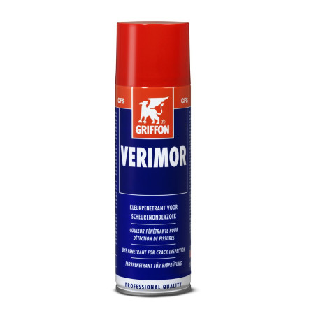 Verimor colorant rouge pour la détection des fissures des métaux - aérosol 300ML