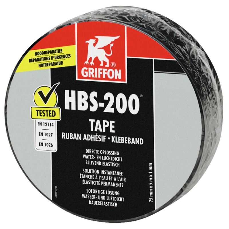 HBS-200 TAPE ruban adhésif d'étanchéité instantanée à l'eau et à l'air 7.5CMx5M