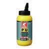 Colle PU Fiber D4, base PU, renforcée de fibres - pot 750 G transparent