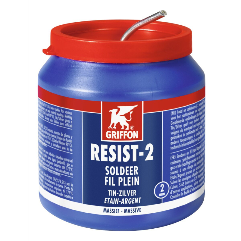 RESIST-2 fil de soudure étain/argent pot de 500 G