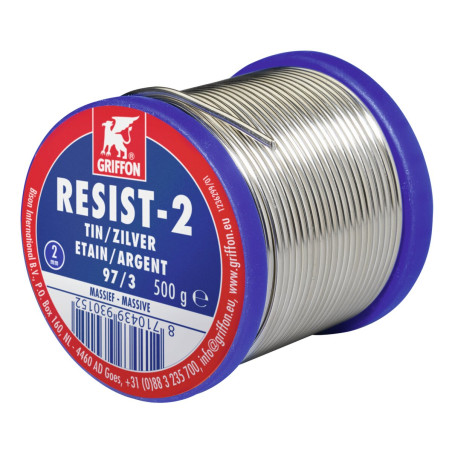 RESIST-2 fil de soudure étain/argent bobine de 500 G