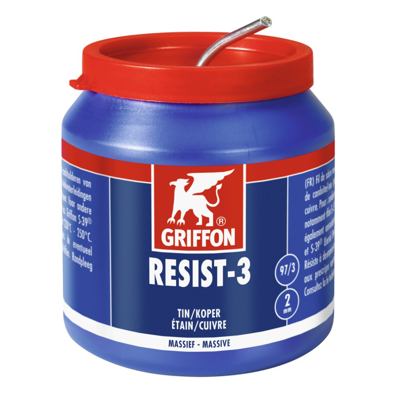 RESIST-3 fil de soudure étain/cuivre pot 500 G