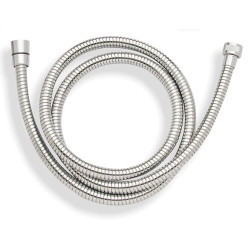 Flexible 1m50 Double agrafage, Laiton chromé, Antitorsion