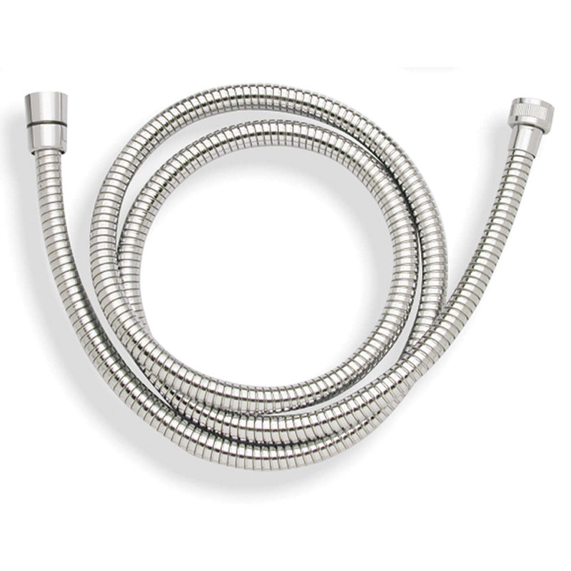 Flexible 1m50 Double agrafage, Laiton chromé, Antitorsion