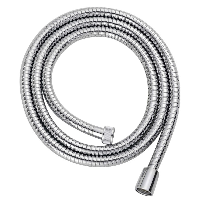 Flexible 2m00 Double agrafage, Inox chromé