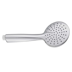 Ensemble support fixe DOMAO 100, douchette 1 jet Ø 100 mm anticalcaire, flexible inox 1,50 m, chromé