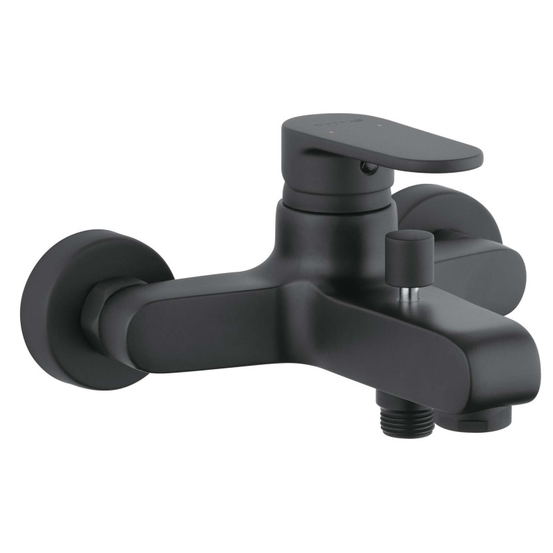 Mitigeur Bain douche mural NF C2, Noir Mat