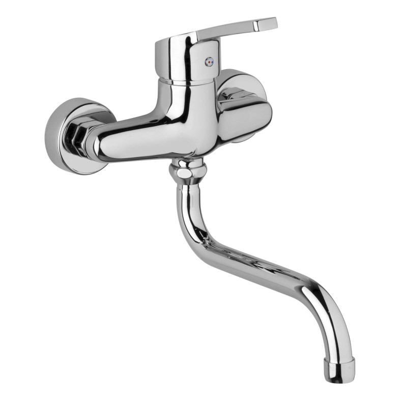 Mitigeur Évier Mural NF, cartouche 40 mm C2