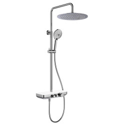 Colonne douche thermostatique Tablette verre DOMAO 300