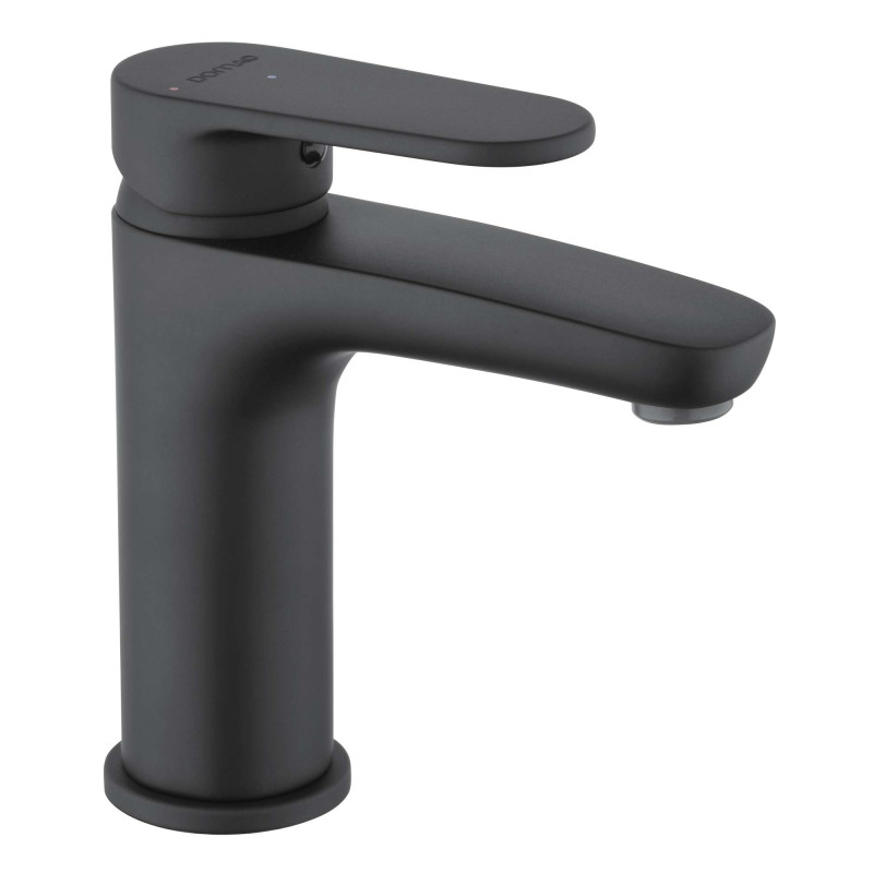 Mitigeur Lavabo NF C3, vidage clic-clac, Noir Mat