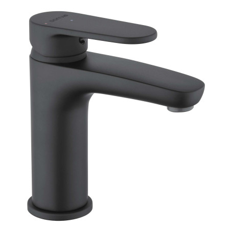 Mitigeur Lavabo NF C3, vidage clic-clac, Noir Mat
