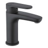 Mitigeur Lavabo NF C3, vidage clic-clac, Noir Mat
