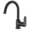 Mitigeur de lavabo bec haut NF C2, Noir Mat