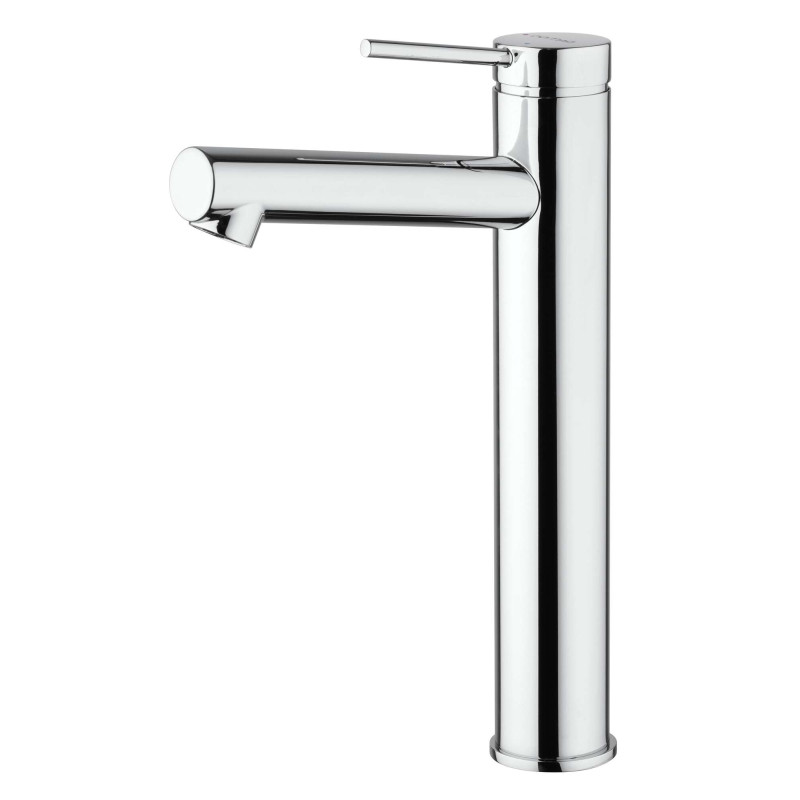 Mitigeur lavabo rehaussé avec vidage clic clac métal