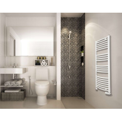 DOMAO 100 , sèche serviette aux tubes horizontaux galbés, 591w