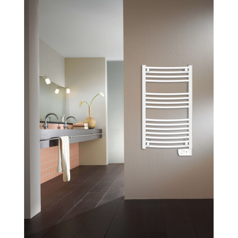 DOMAO 100 électrique, sèche serviette aux tubes horizontaux galbés, 750w