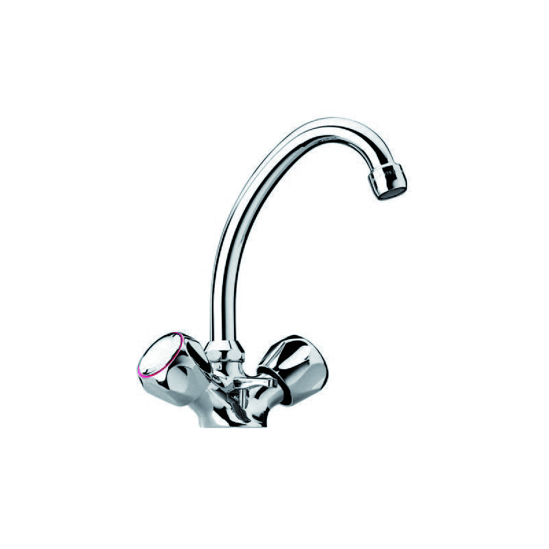 Mélangeur lavabo bec mobile a tête céramique ORCHIDEA tevere