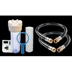 Kit de raccordement complet, filtre et flexibles