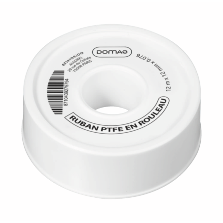 DOMAO ruban PTFE qualité standard 12mx12mmx0,076