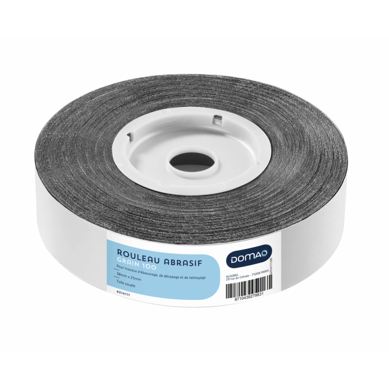 DOMAO Rouleau d'atelier Grain 100, 25mx38mm
