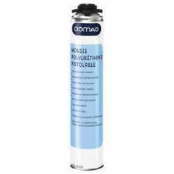 Mousse Polyuréthane - pistolable - Retardatrice au feu, class B2 - aérosol 750 ml