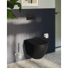 Cuvette WC suspendue DOMAO 300 sans bride, noir mat