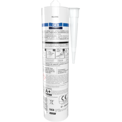 Mastic silicone sanitaire GEBSICONE W (cartouche 310 ml)