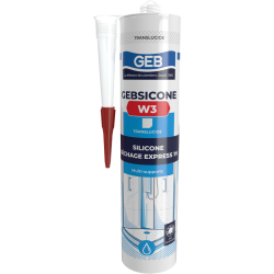 Mastic silicone acétique sanitaire (cartouche 280 ml)