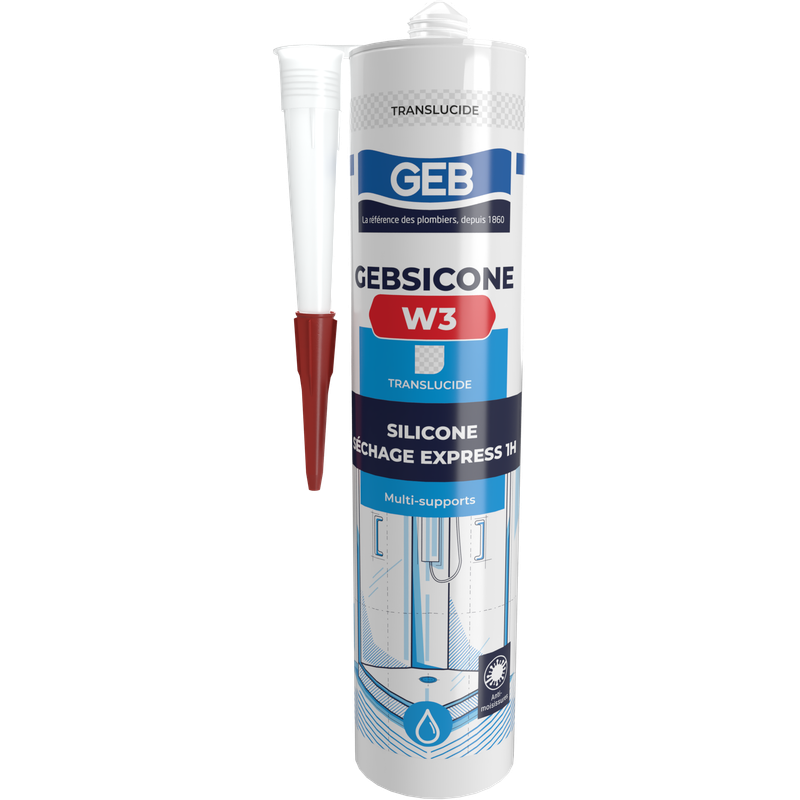 Mastic silicone acétique sanitaire (cartouche 280 ml)