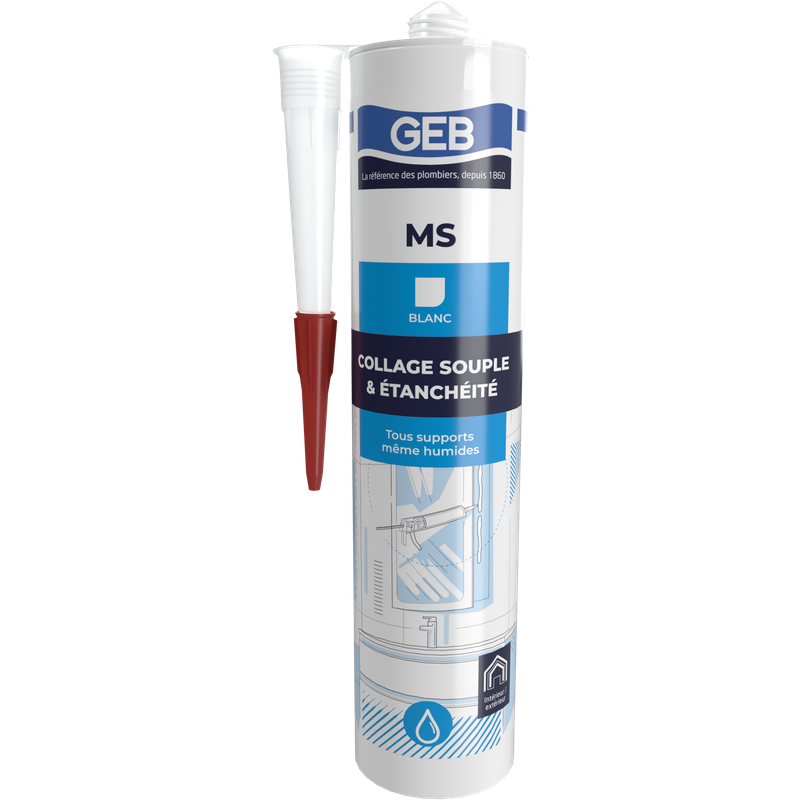 Colle mastic MS Polymère sans solvant (cartouche 280 ml)