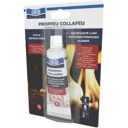 Colle mastic de fixation pour produits réfractaires fibreux