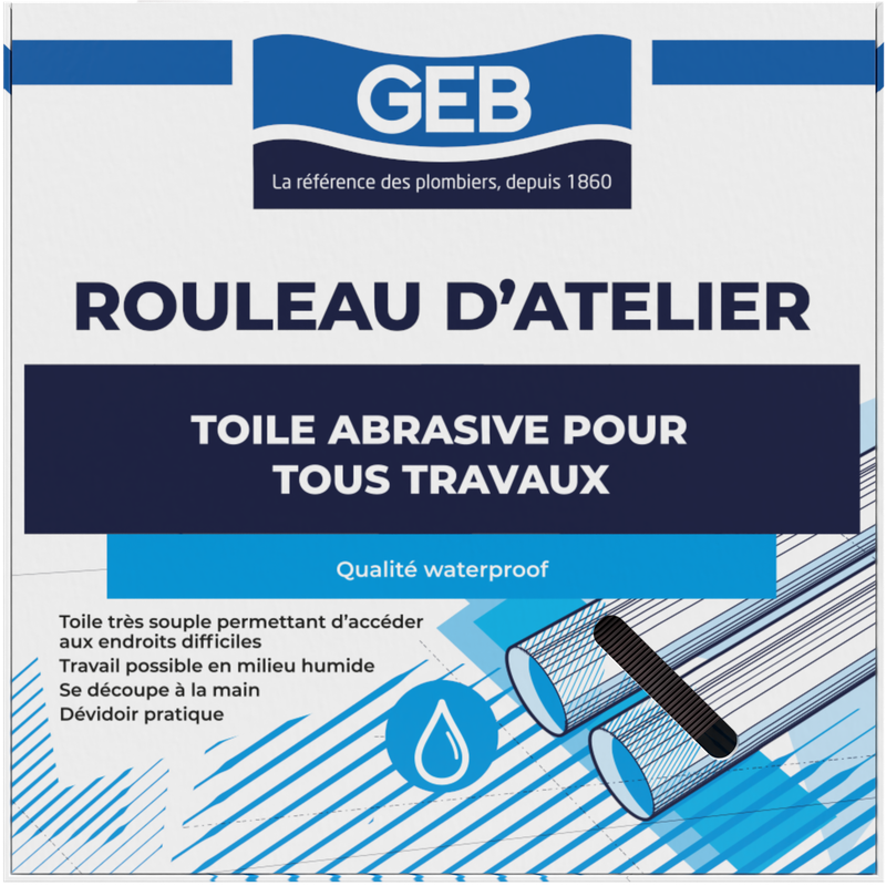 Rouleau de toile abrasive 38 mm x 25 m