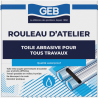 Rouleau de toile abrasive 38 mm x 25 m