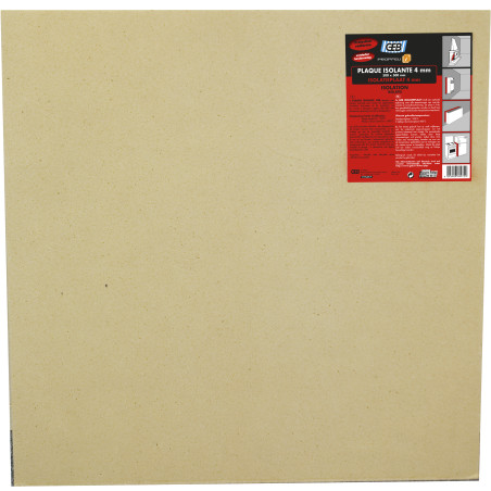 Plaque isolante standard (fibre minérale, anti-feu)
