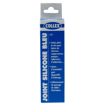 Joint silicone bleu collex spécial automobile pour l'étanchéité plane