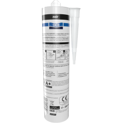 Mastic silicone neutre couleur avec frongicide pour l'étanchéité sanitaire, réf. 890710