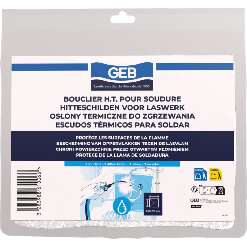 Nappe réfractaire en fibres de verre haute température pour protection thermique