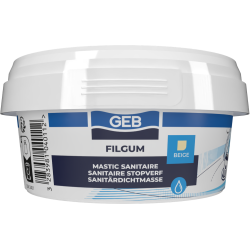 Mastic sanit pour l'étanchéité des joints de bonde emboîtements de tuyaux beige, réf. 104011