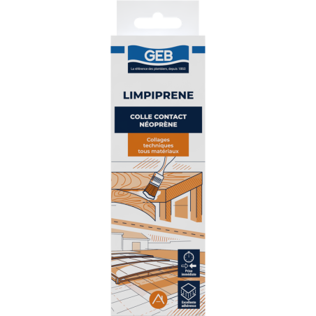 Colle néoprène pour le collage technique tube 125ml couleur jaune ambré