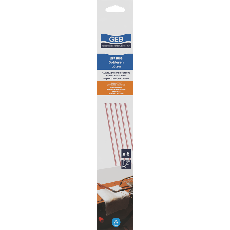 Baguettes alliage cuivre / phosphore / argent pour brasage fort