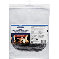Tresse ronde étanchéité pour portes de poèles, insets, chaudières avec gorge, réf. 832690