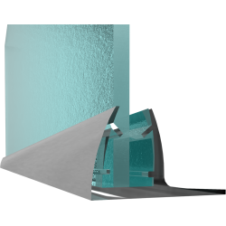Joints d'étanchéité pour les côtés de portes de douche de 5 a 8 mm d'épaisseur, réf. 512367