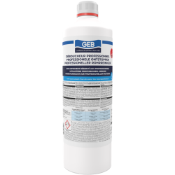 Déboucheur liquide à l'acide pour canalisations sanitaires couleur rose