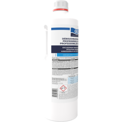 Déboucheur liquide à l'acide pour canalisations sanitaires couleur rose