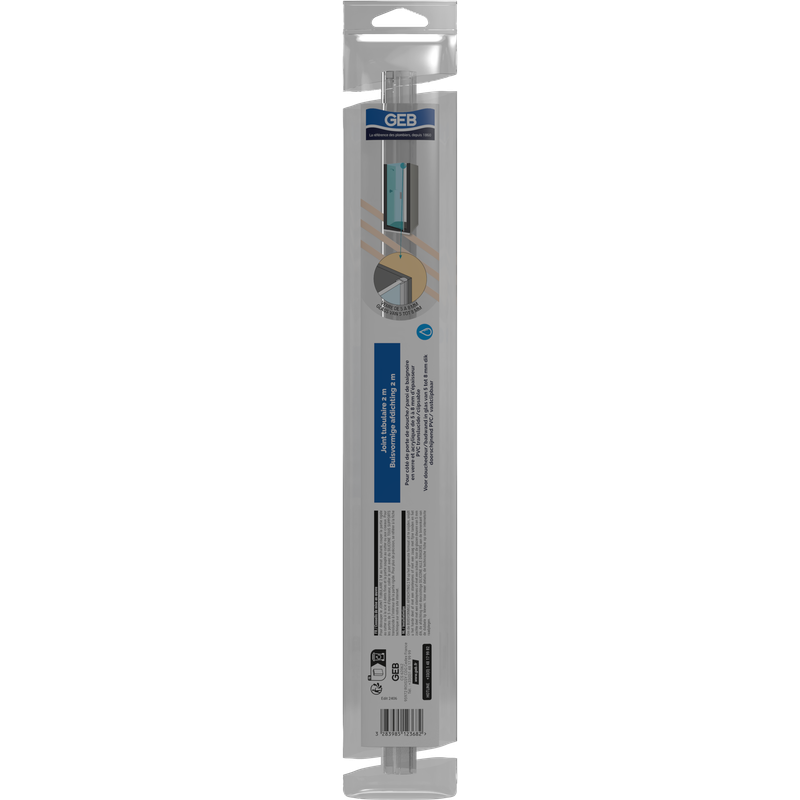 Joints d'étanchéité pour les côtés de portes de douche de 5 a 8 mm d'épaisseur, réf. 512368