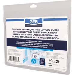 Nappe réversible tissu de silice et fibres de verre pour la protection thermique